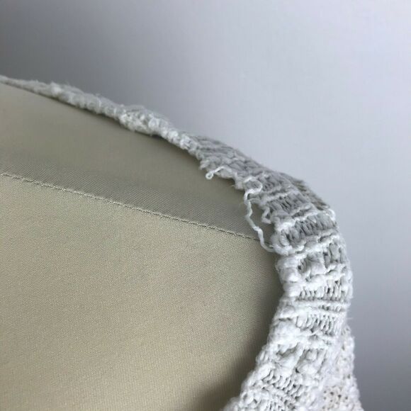 O'Neill XS High Low Sweater Cream Beige Scoop Neck Slouchy - Picture 7 of 12